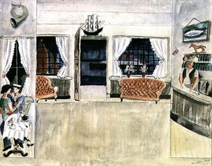 The Bar of the Ship Inn, St. Ives av Christopher Wood