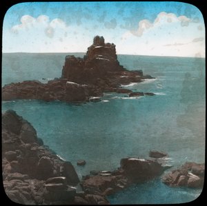 Armed Knights Rock, Lands End, Cornwall, sent 1800- eller tidigt 1900-tal