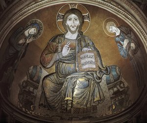 Kristus i majestät. Mosaik