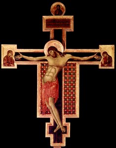 Krucifix Detrempe på trä av Cimabue (Cenni di Pepo) (1272-1302) 1268-1271 Mått 336x267 cm Arezzo, San Domenico-kyrkan