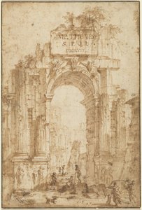 Titusbåge av Circle of Giovanni Paolo Panini