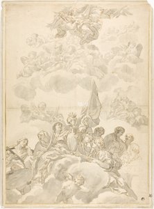 Glorifiering av Saint av Ciro Ferri