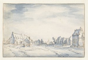 utsikt över byn av Claes Jansz. Visscher (II) (attributed to)