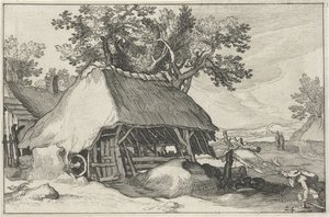 Odla Landskap med gårdar (serietitel) av Claes Jansz. Visscher (II)