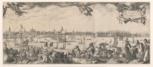 Profil av Amsterdam, sett från IJ (höger del)