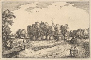 Ett kloster, skylt 13 från provinsen och staden i hertigdömet Brabant, ca. 1610