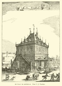 Waag (vägghuset) i Amsterdam