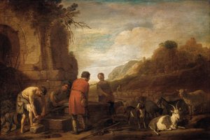 Jakobs och Rakels möte (1 Mosebok 29:10)
