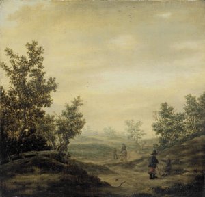 Vägen i sanddynerna av Claes van Beresteyn (attributed to)