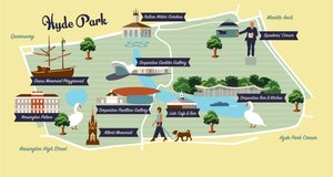 Karta över Hyde Park av Claire Huntley