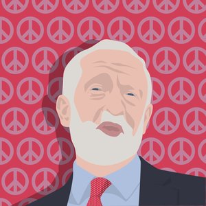 Porträtt av Jeremy Corbyn