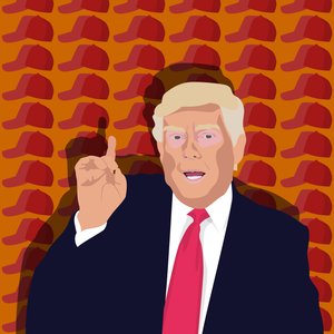 Trump och basebollkepsen