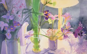 Winter Iris (wc på papper)