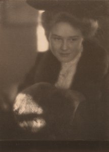 Flicka med muff av Clarence H. White