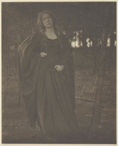 Utan titel [kvinna i skogen], 190105. av Clarence H White