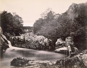The Lledr Bridge, nära Bettws-y-coed (albumintryck från vått kollodiumnegativ)