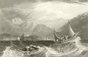 Bombay Harbour - fiskebåtar i monsunen av Clarkson Frederick Stanfield