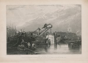 Dykklocka som används vid Thames Tunnel av Clarkson Frederick Stanfield