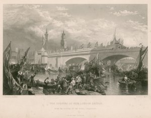 Öppnandet av New London Bridge av Clarkson Frederick Stanfield