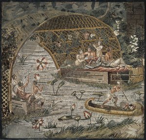 Nilen mosaik av Palestrina, 300-talet. före Kristus