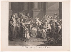 Konsert för sultanen Le Concert du Grand Sultan (titel på objekt) av Claude Antoine Littret de Montigny