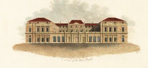 En vy av Palais-Royal, Paris