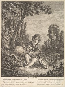 Herden, ca.1753. av Claude Augustin Duflos