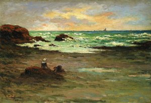 Ett hörn av stranden vid Concarneau; Ett stycke strand i Concarneau