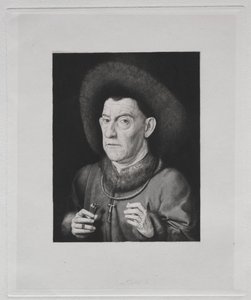 Man med en rosa av Claude Ferdinand Gaillard
