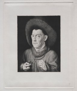 Man med en rosa av Claude Ferdinand Gaillard