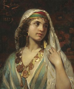 Odalisque av Claude Ferdinand Gaillard