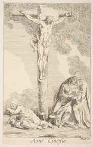 Korsfästelse.n.d. Skapare: Claude Gillot, Jacques Gabriel Huquier.