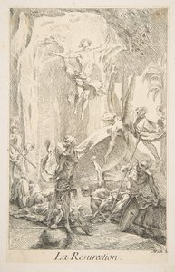 Uppståndelse.n.d. Skapare: Claude Gillot, Jacques Gabriel Huquier.