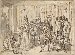 En föreställning av Commedia dell