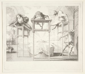 Busig Harlequin av Claude Gillot