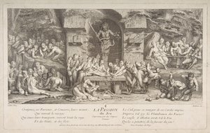 Passionen för spelande.n.d. av Claude Gillot