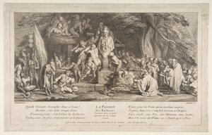 Passionen för rikedom.n.d. av Claude Gillot