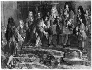 Dogen av Genua ber om ursäkt till Ludvig XIV (1638-1715) den 15 maj 1685, 1715 (detaljer)