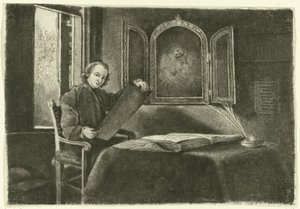Porträtt av Ponce-François Copette som Abraham Francen