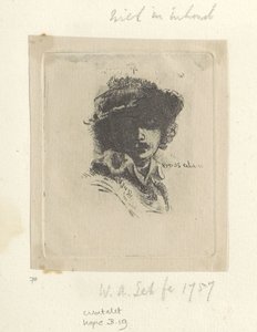 Zelfportret sätter Saskia: alleen Rembrandt Samling av åttiofem originaltryck (serietitel)