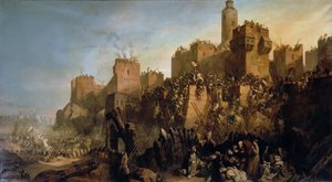 Erövringen av Jerusalem av Jacques de Molay 1299