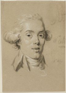 Porträtt av en ung man av Claude Jean Baptiste Hoin