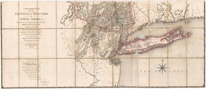 En korografisk karta över provinsen New-York av Sauthier [Nedre delen av kartan] av Claude Joseph Sauthier