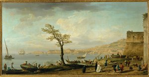 Utsikt över Neapelbukten... av Claude Joseph Vernet