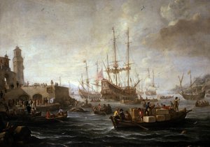 Havslandskap av Claude Joseph Vernet