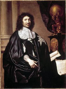 Jean Baptiste (Jean-Baptiste) Colbert (1619-1683), fransk statsman. Målning av Claude Lefebvre (1632-1675). Versailles museum