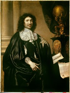 Porträtt av Jean Baptiste (Jean-Baptiste) Colbert (1619-1683) Ludvig XIV:s minister Målning av Claude Lefebvre (1632-1675). 1666 Sön. 1,3x0,96 m - Porträtt av Jean Baptiste (Jean-Baptiste) Colbert (1619-1683), Ludvig XIV:s minister. Målning av Claude Lef