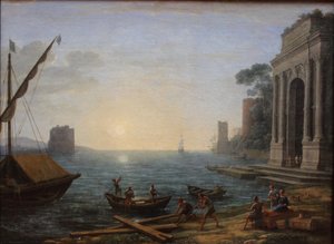 En hamn vid soluppgång av Claude Lorrain