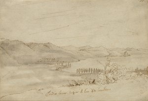 Utsikt över sjön Bracciano, ca 1638-39 av Claude Lorrain