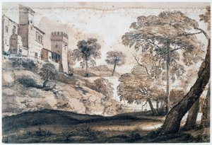 Jakt på rådjur, mitten av slutet av 1600-talet av Claude Lorrain